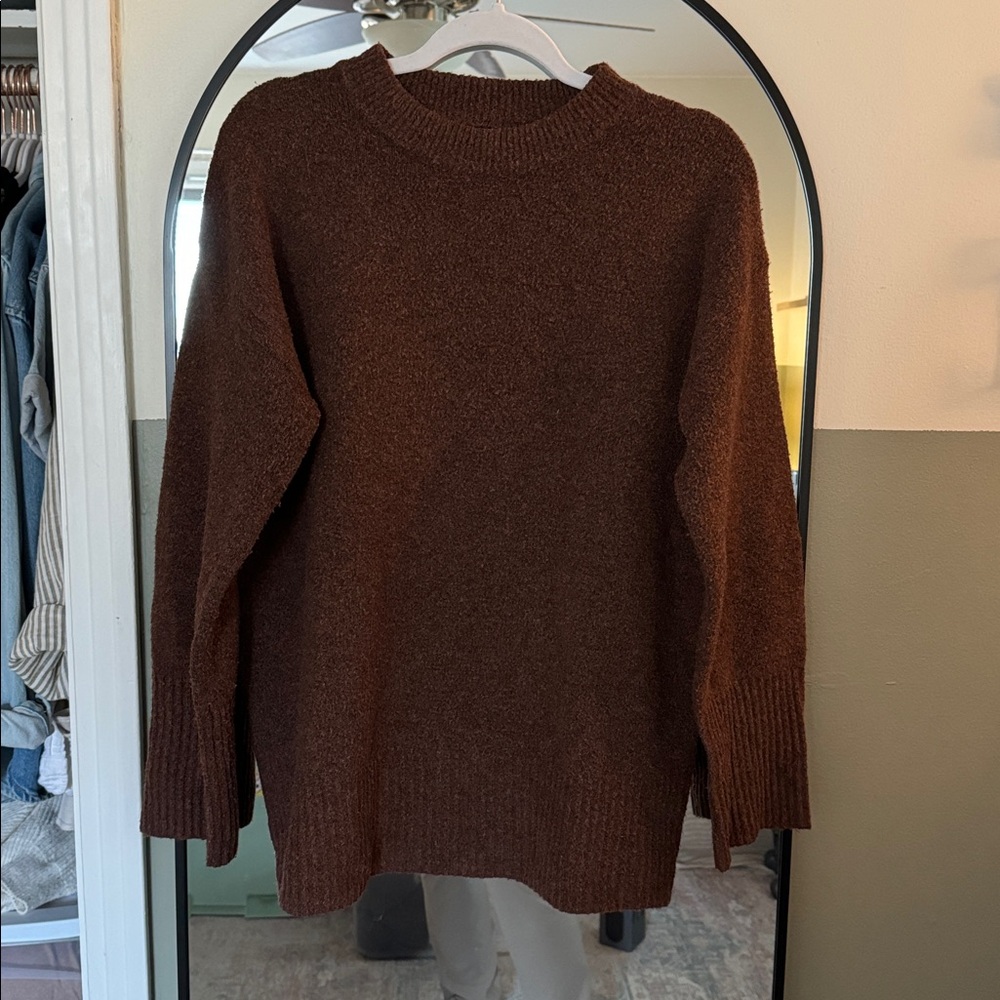 Cozy Brown Knit Sweater
